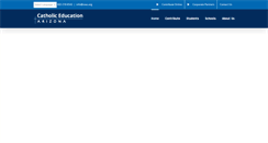 Desktop Screenshot of catholiceducationarizona.org