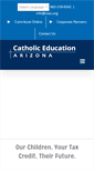 Mobile Screenshot of catholiceducationarizona.org