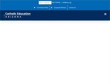 Tablet Screenshot of catholiceducationarizona.org